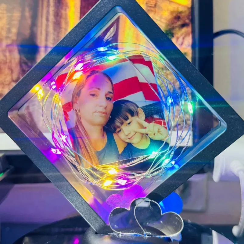 Cuadrito foto con luces