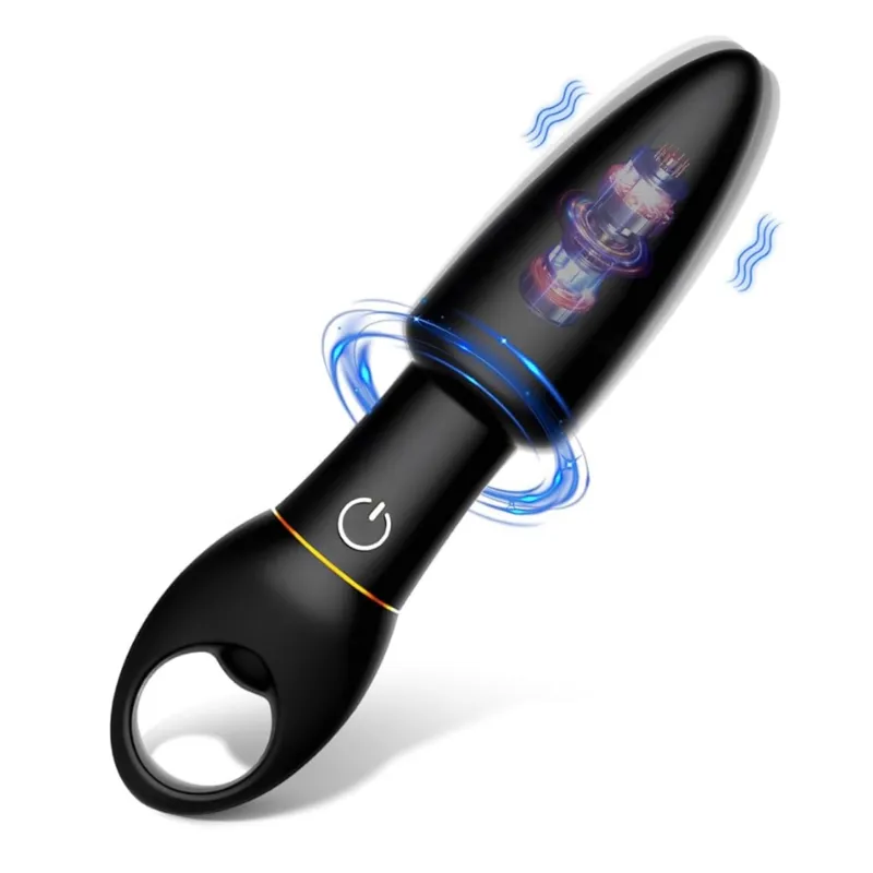 Conector Anal Vibrador con Anillo