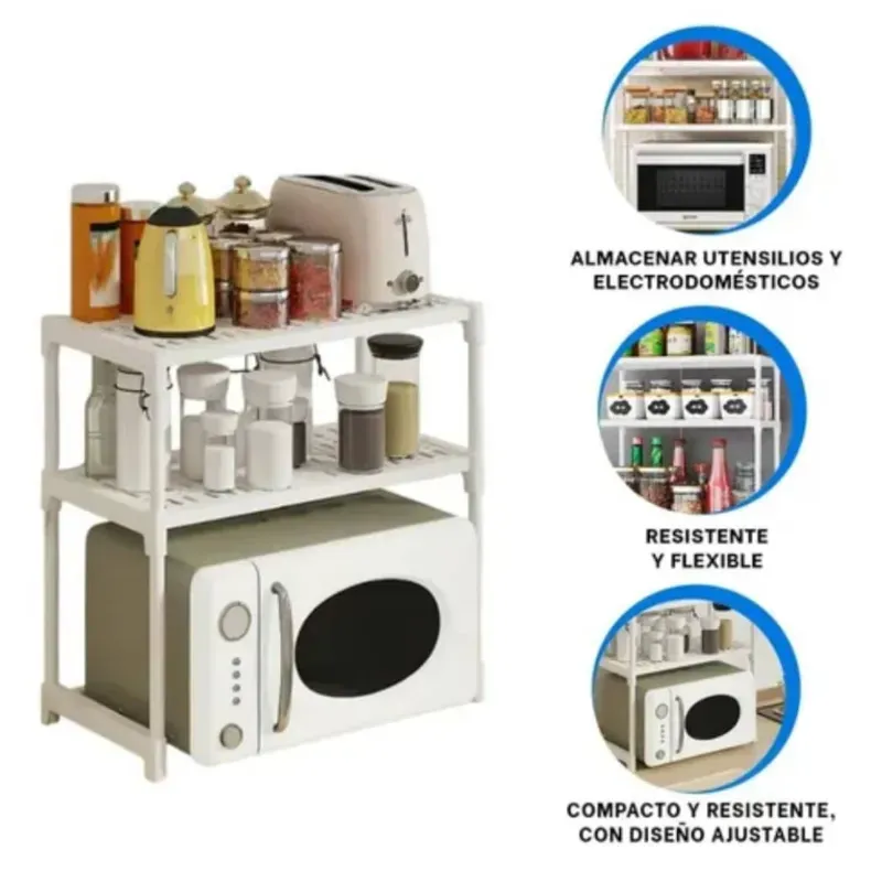 Estante organizador para microondas      En Oferta 6500.00 CUP