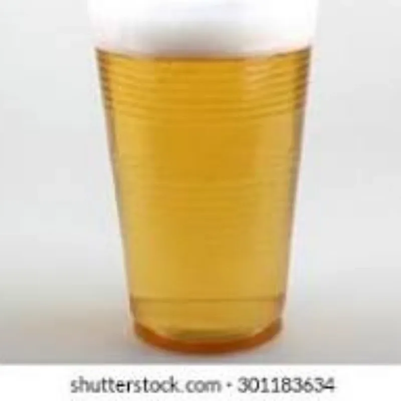 Vaso de cerveza cristal dispensada