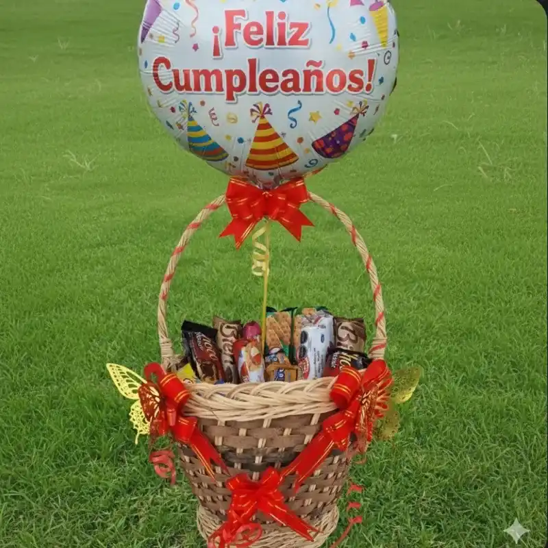Cesta de golosinas  ❤️