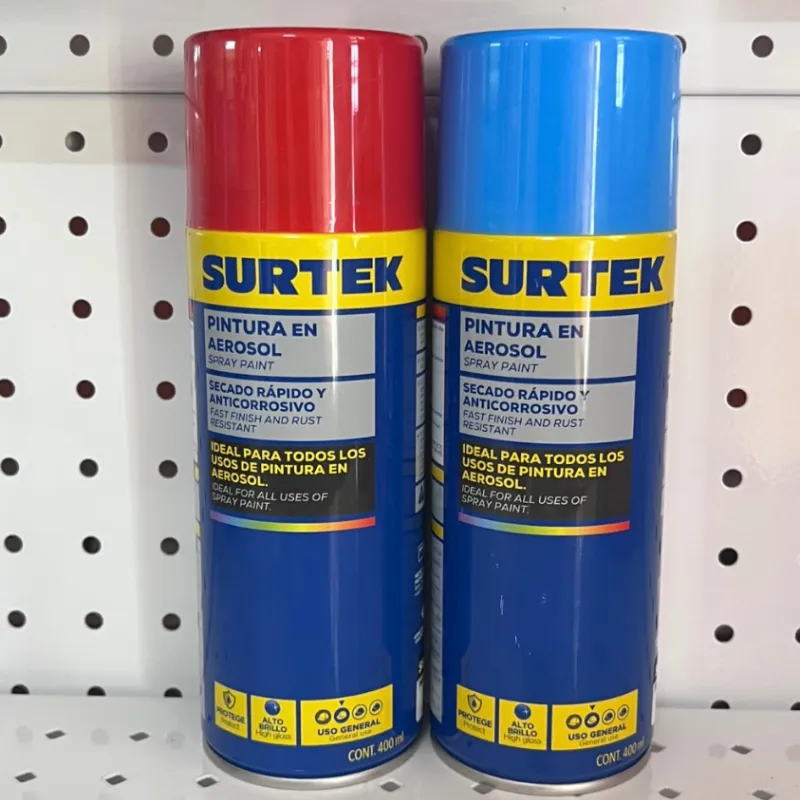 Pintura en aerosol ROJO Y AZUL