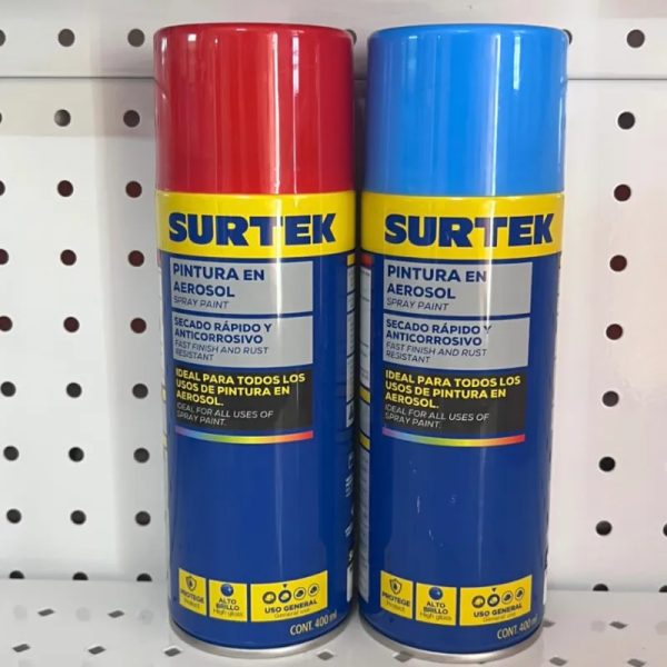 Pintura en aerosol ROJO Y AZUL