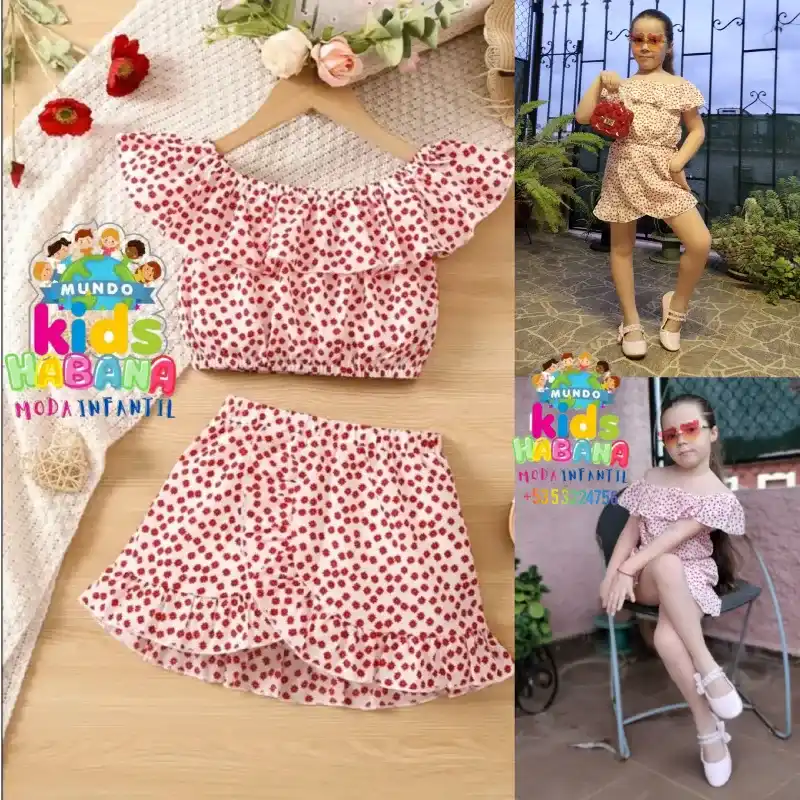 Conjunto de saya estampada