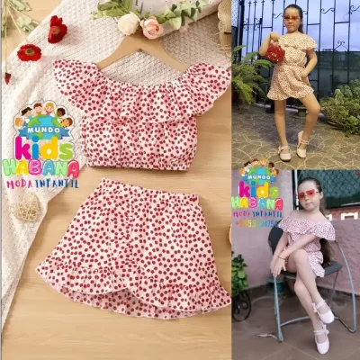 Conjunto de saya estampada