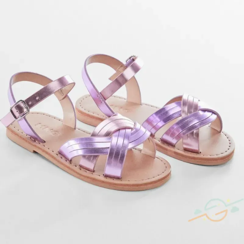 Sandalia morada MANGO