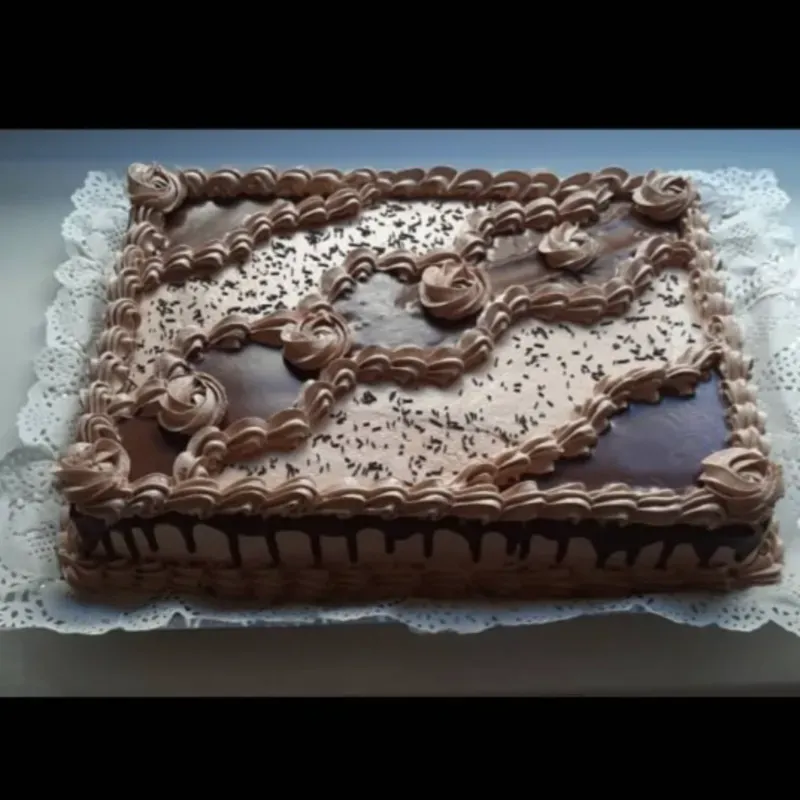 Cake de Bandeja  de Crema de Chocolate