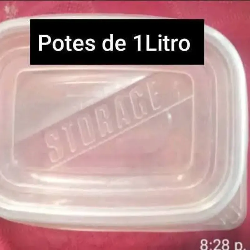 Pote de 1L cuadrado