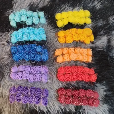 Flores de foami 12 unidades