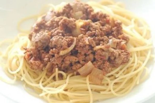 (QG)Espagueti con Picadillo