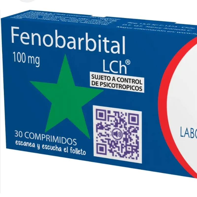 Fenorbabital de 100 mg de 10 Tabletas