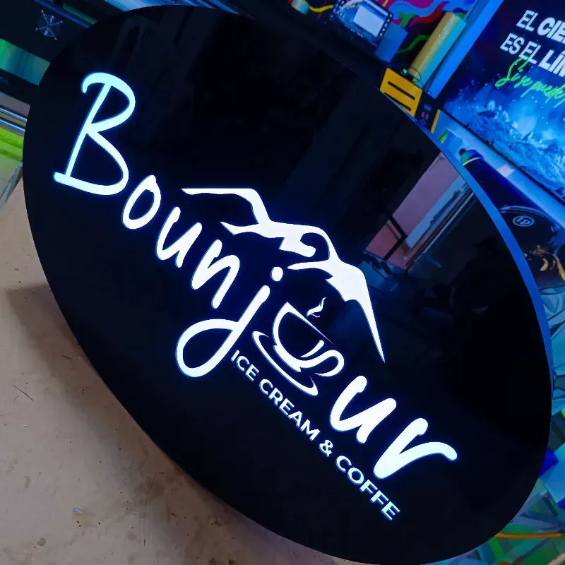 CARTEL LUMÍNICO OVALADA*