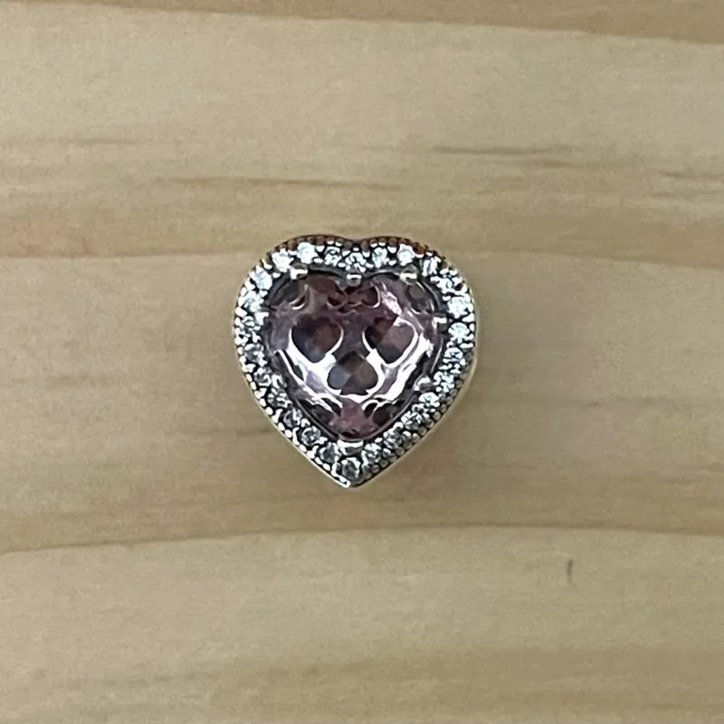 Charm Piedra Rosa Claro