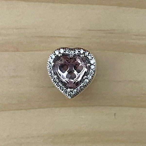 Charm Piedra Rosa Claro