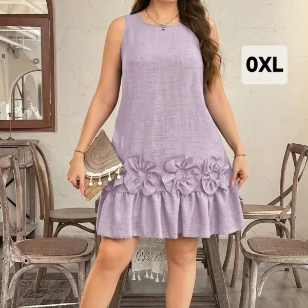 Vestido flores Lila