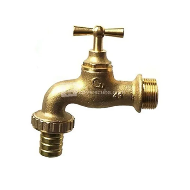 Grifo sencillo, construido en bronce, 1/2", rosca manguera.  3632003009