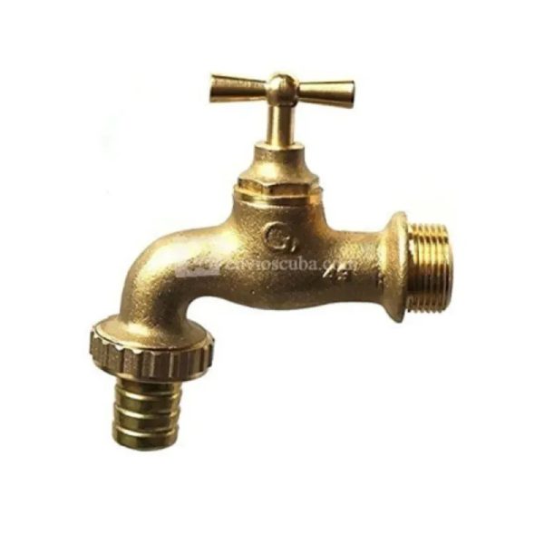 Grifo sencillo, construido en bronce, 1/2", rosca manguera.  3632003009