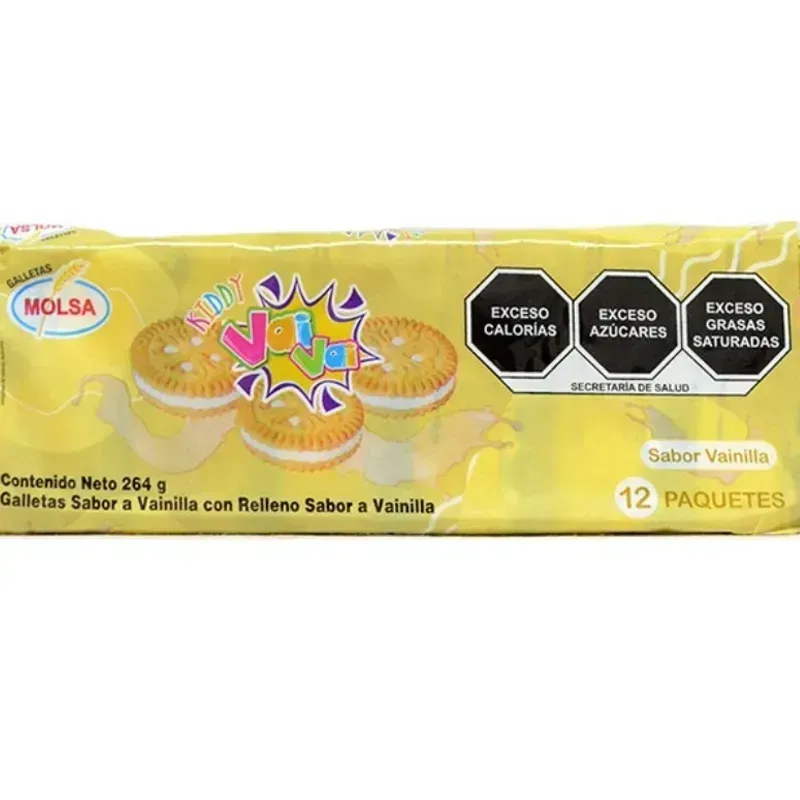 Galletas Vai Vai relleno de vainilla