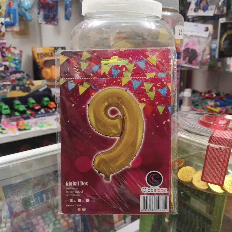 Globos de número 9