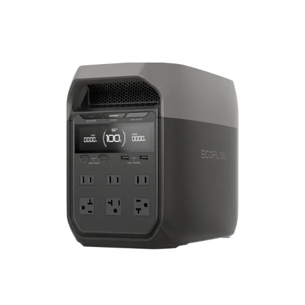 EcoFlow DELTA 3 – 1024Wh Estación de Energía Portátil 1800W AC (3600W Pico) | Carga Total en 56 Min | Batería LFP Expandible | Silenciosa y Compacta