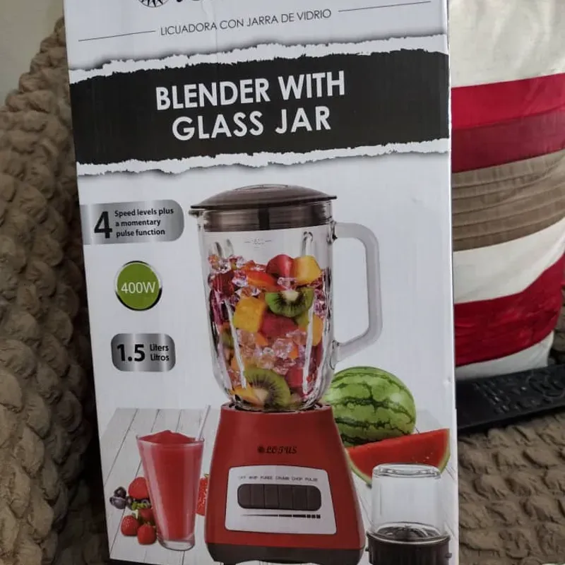 Batidora licuadora con jarra de vidrio