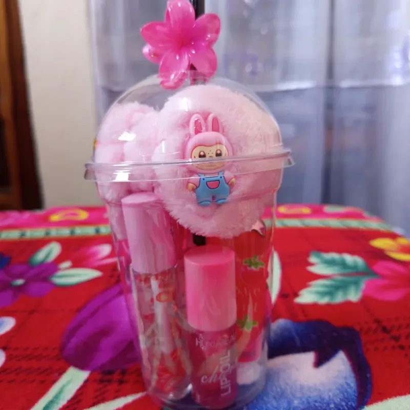 Combo Vaso Rosado Claro 