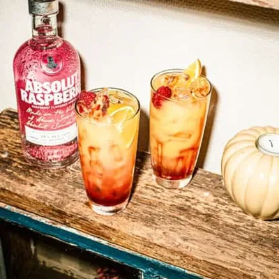 VODKA ABSOLUT RASPBERRI + JUGO DE NARANJA