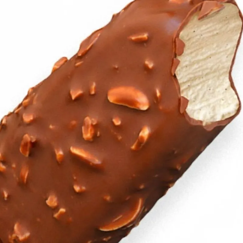 Paleta de helado de vainilla