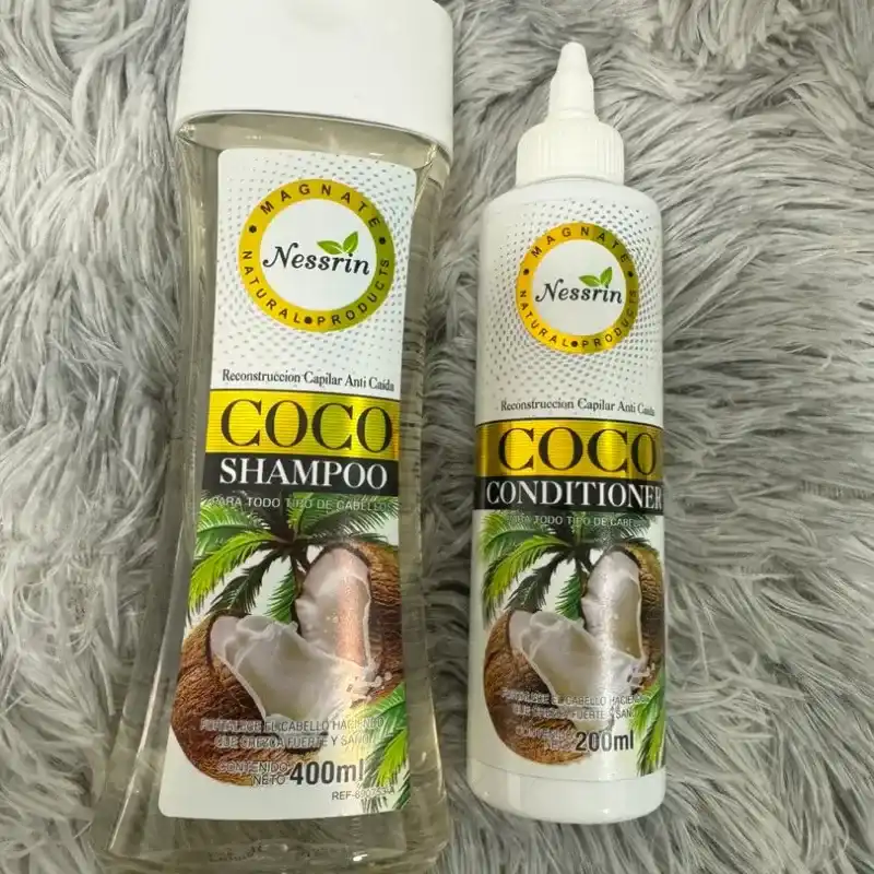  Set Reparación Capilar Coco – Nessrin Reconstrucción, hidratación y prevención de la caída.