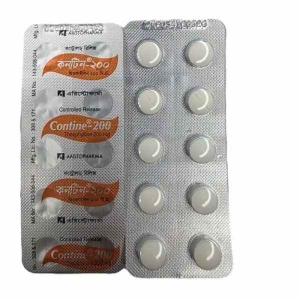 TEOFILINA 200MG,10T (VENCE 05-26)
