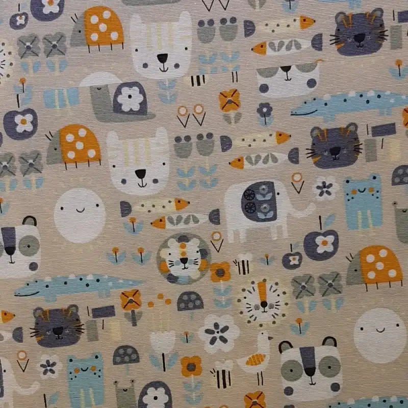 Encuadernado Animales en beige