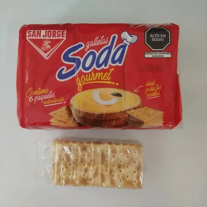 Galleta de soda gourmet San Jorge contiene 6 paquetes)