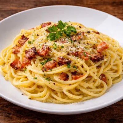 Spaguetti a la Carbonara