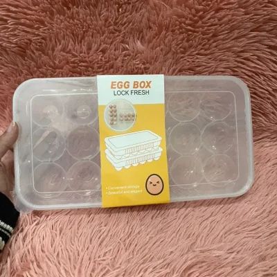 Caja plástica para almacenar huevos  (18 capacidades)