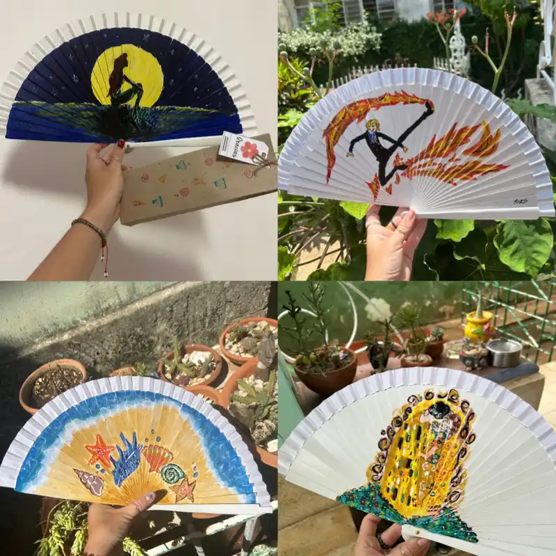 Abanicos Pintados a mano✨