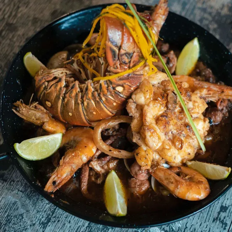 Grilled Seafood Cacerole