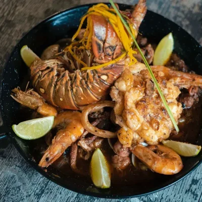 Grilled Seafood Cacerole