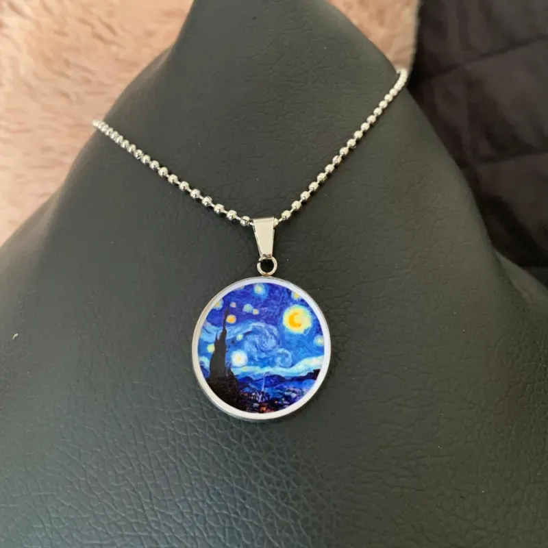 Collar con dije encapsulado con fotografia 2