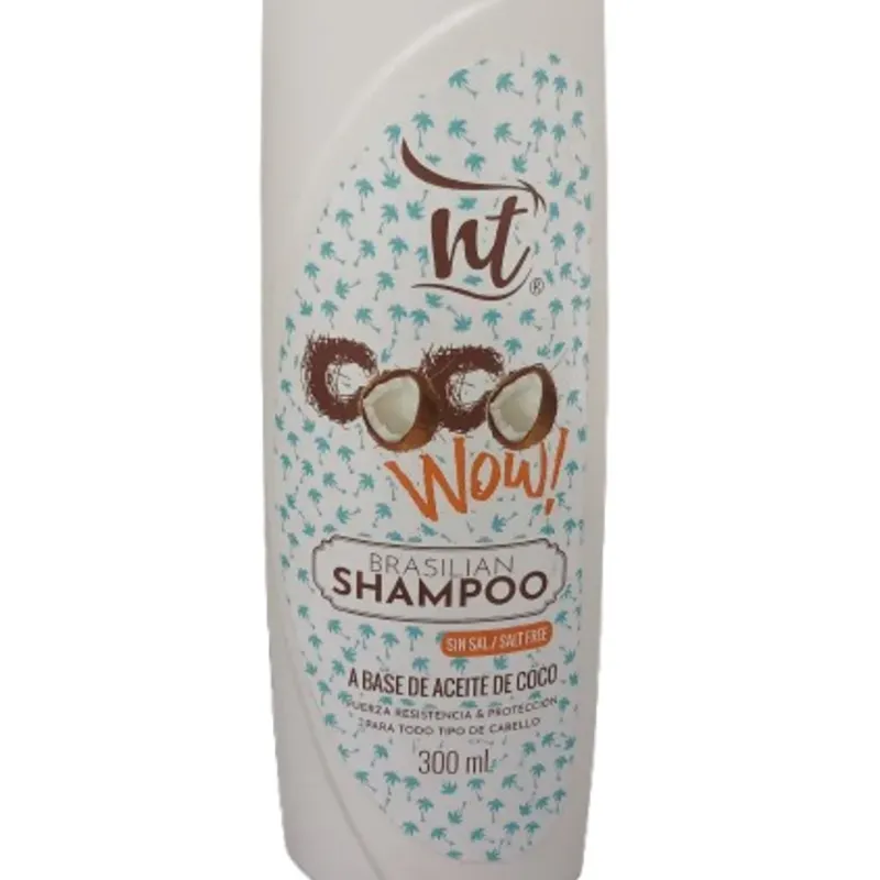 Brasilian Shampoo sin Sal a Base de Aceite de Coco 300ml