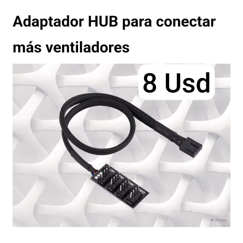 Adaptador Hub para conectar más ventiladores