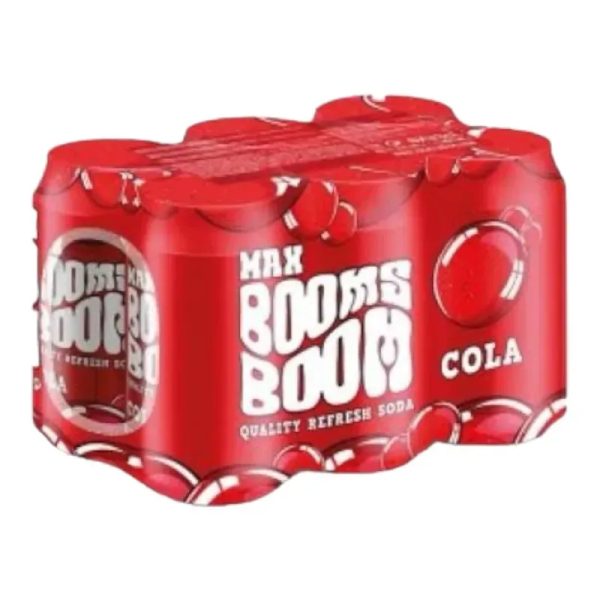  Refresco Boom Cola – Pack de 6 latas (330ml)  -