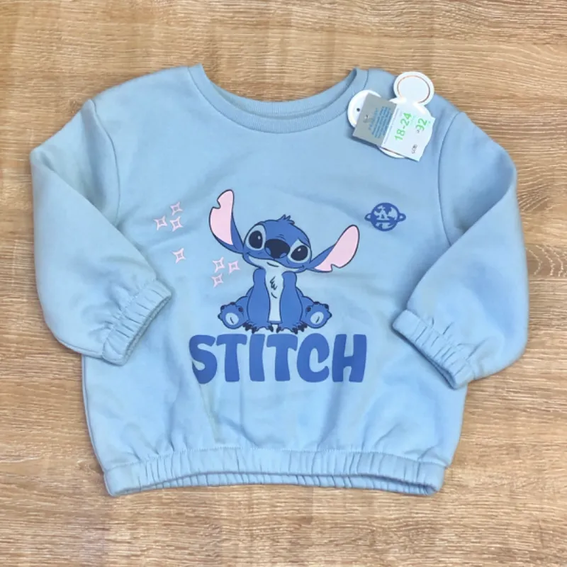 Abrigo con Stitch color azul