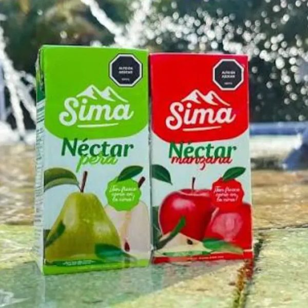 Cajas de jugo 200 ml blister de 6 unidades sabor manzana y Pera