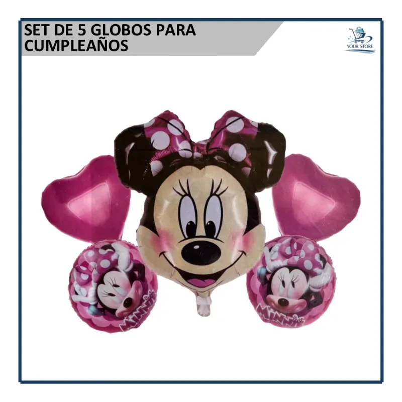 Set de Globos Minnie Mouse