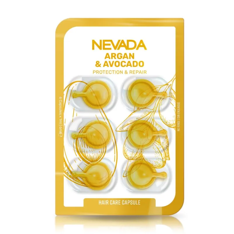 Cápsulas capilares de Aceite de Argán y Aguacate