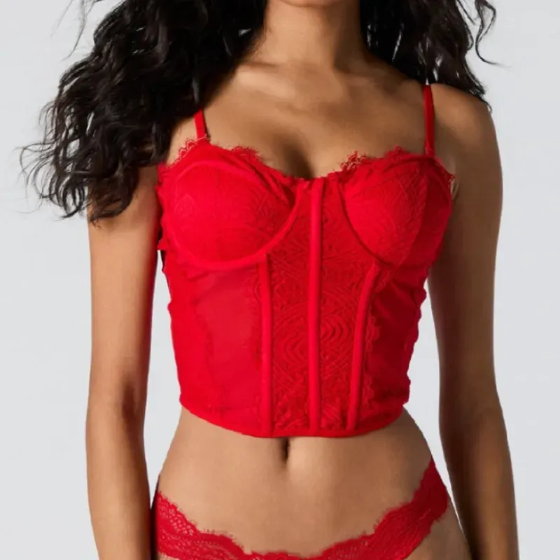 Corset rojo intenso