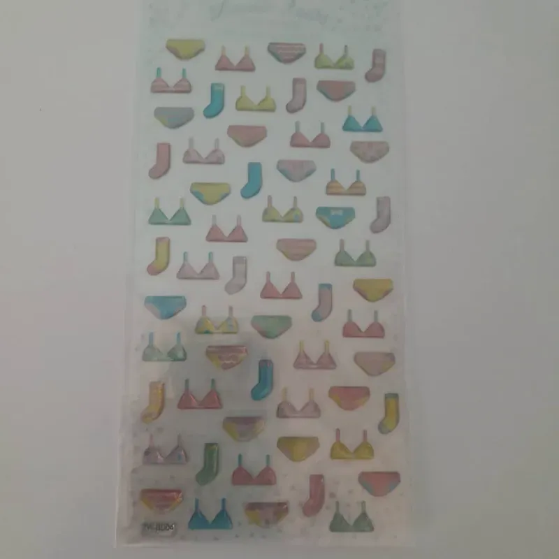 Stickers 2d temática ropa