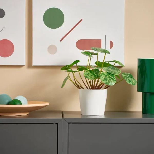 Maceta artificial tipo pilea