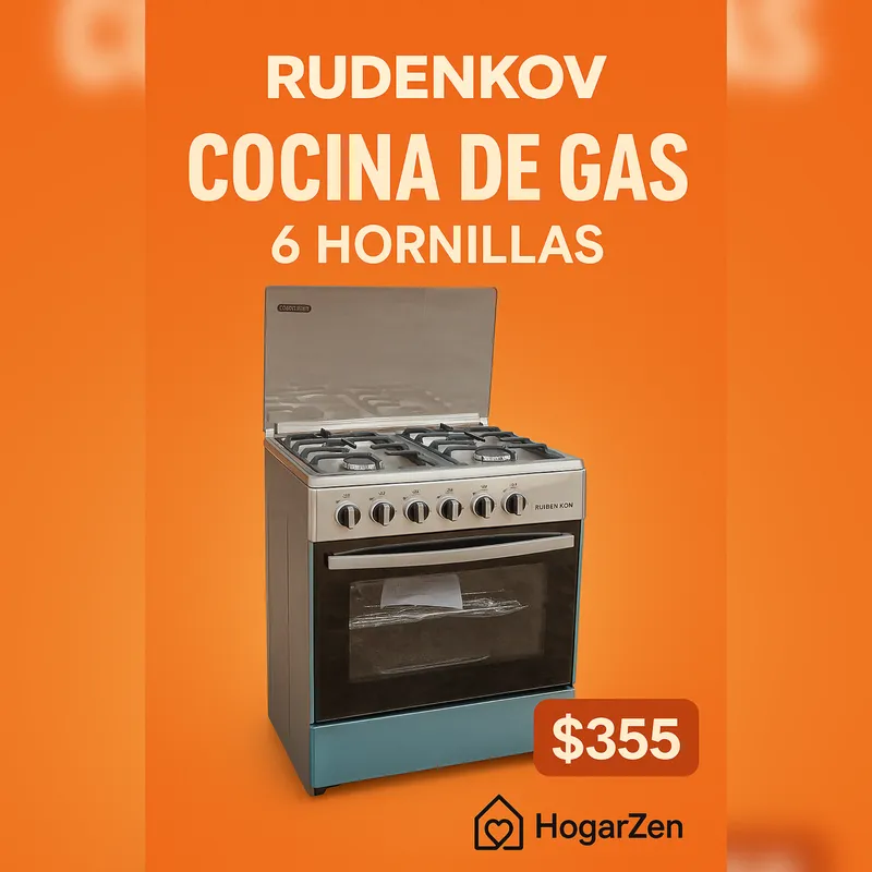 COCINA RUDENKOV DE GAS 6H