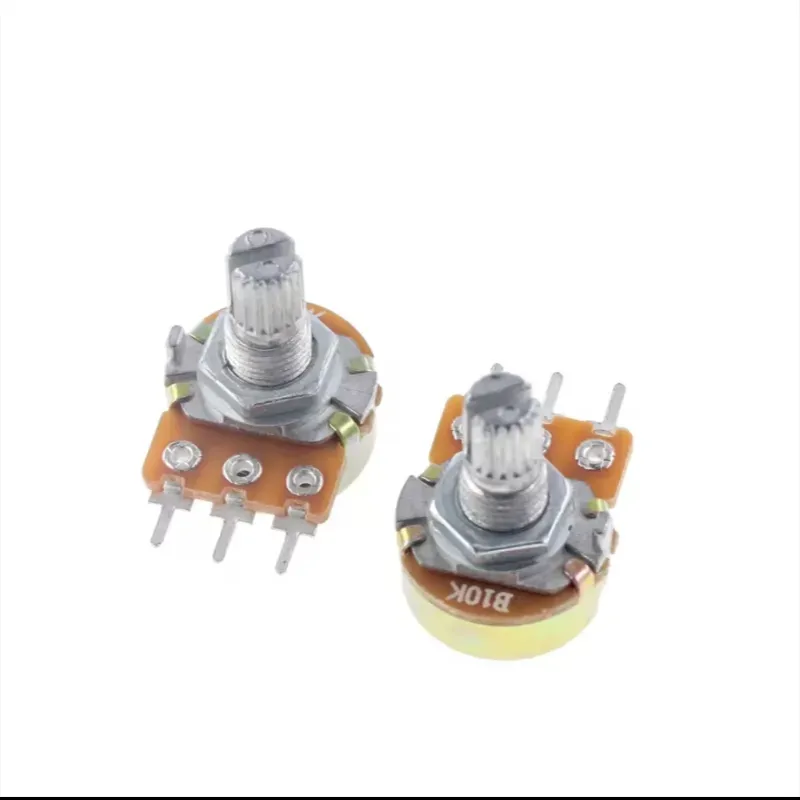 ⚙️ Potenciómetro Lineal WH148 B10K – 3 Pines, 15 mm, 10KΩ